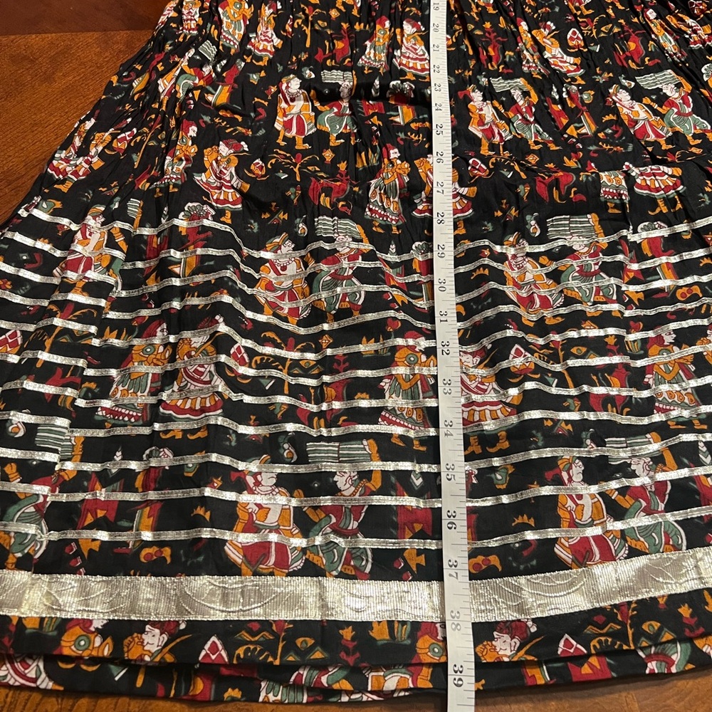 Colorful Ethnic Print Skirt